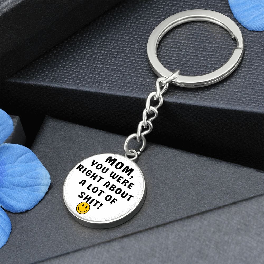 Mom Gift | Personalized Keychain, Smiley Face, Funny Mom Gift, Mothers Day, Birthday, Just Because