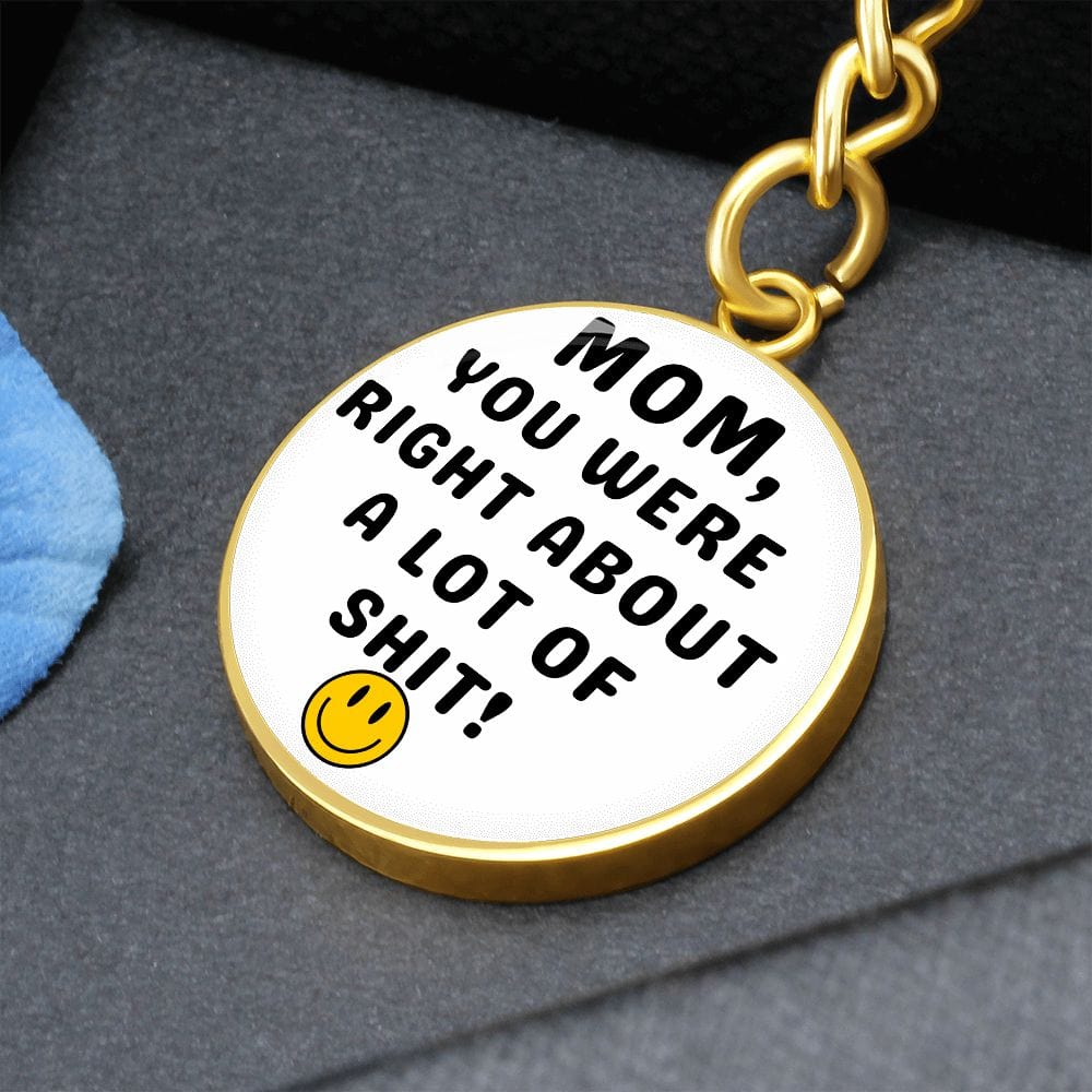 Mom Gift | Personalized Keychain, Smiley Face, Funny Mom Gift, Mothers Day, Birthday, Just Because