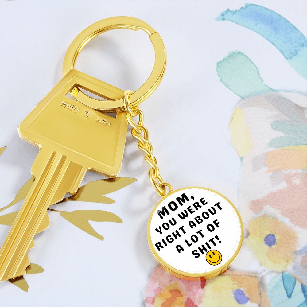 Mom Gift | Personalized Keychain, Smiley Face, Funny Mom Gift, Mothers Day, Birthday, Just Because
