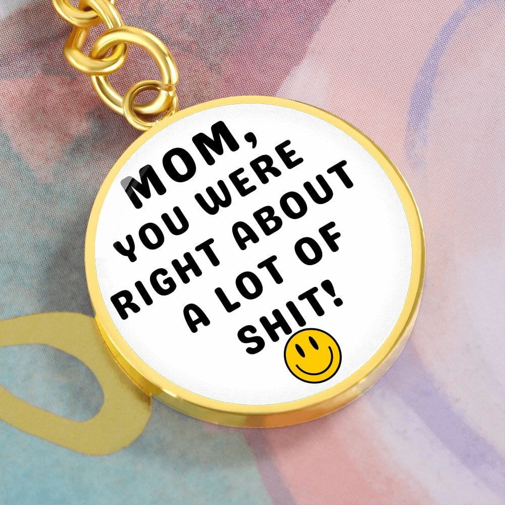 Mom Gift | Personalized Keychain, Smiley Face, Funny Mom Gift, Mothers Day, Birthday, Just Because