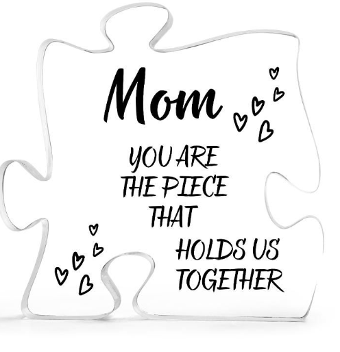 Mom Gift | Acrylic Puzzle Piece Plaque To Grandmother, From Daughter, Son, Mothers Day, Birthday