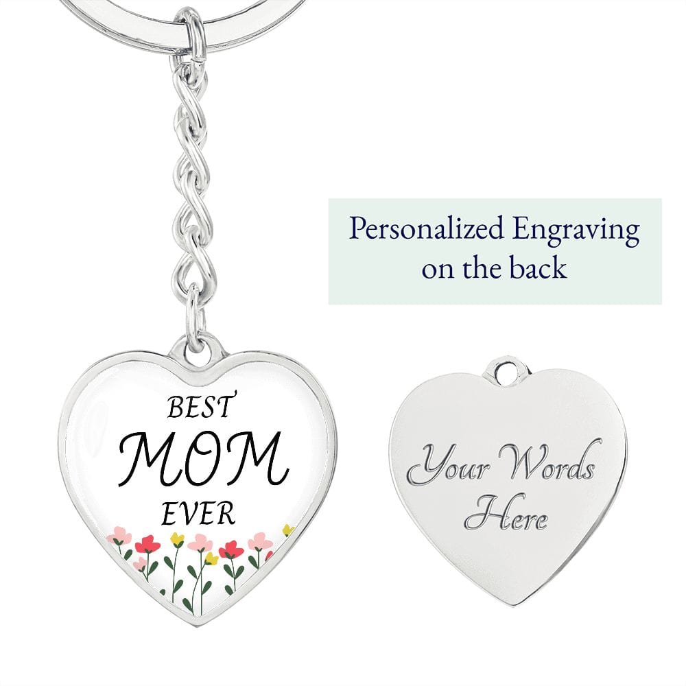 Mom Gift | Best Mom Key Chain, Engraving Option, Mothers Day, Birthday