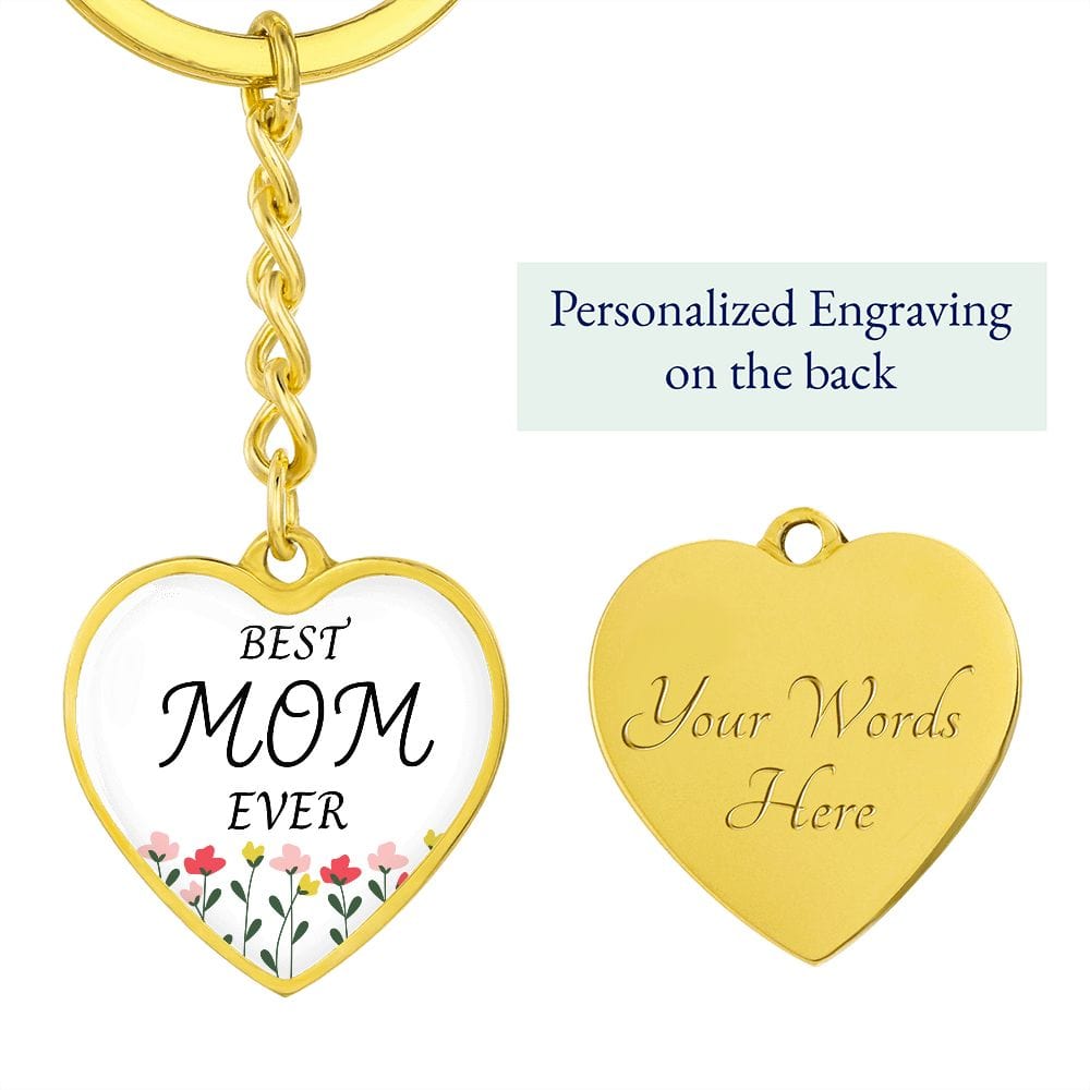 Mom Gift | Best Mom Key Chain, Engraving Option, Mothers Day, Birthday