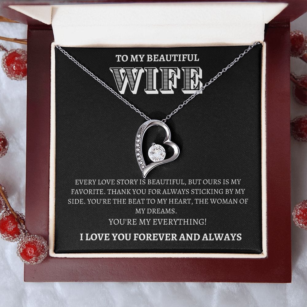 Wife Gift | To My Wife, Soulmate, Partner, Forever Love Necklace