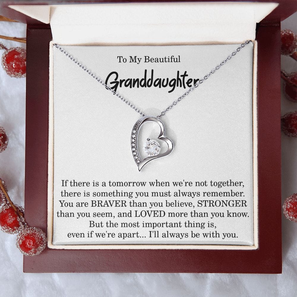 Granddaughter Gift | To My Beautiful Granddaughter, From Grandma, Grandmother, Papa, Grandfather, Birthday, Wedding Gift