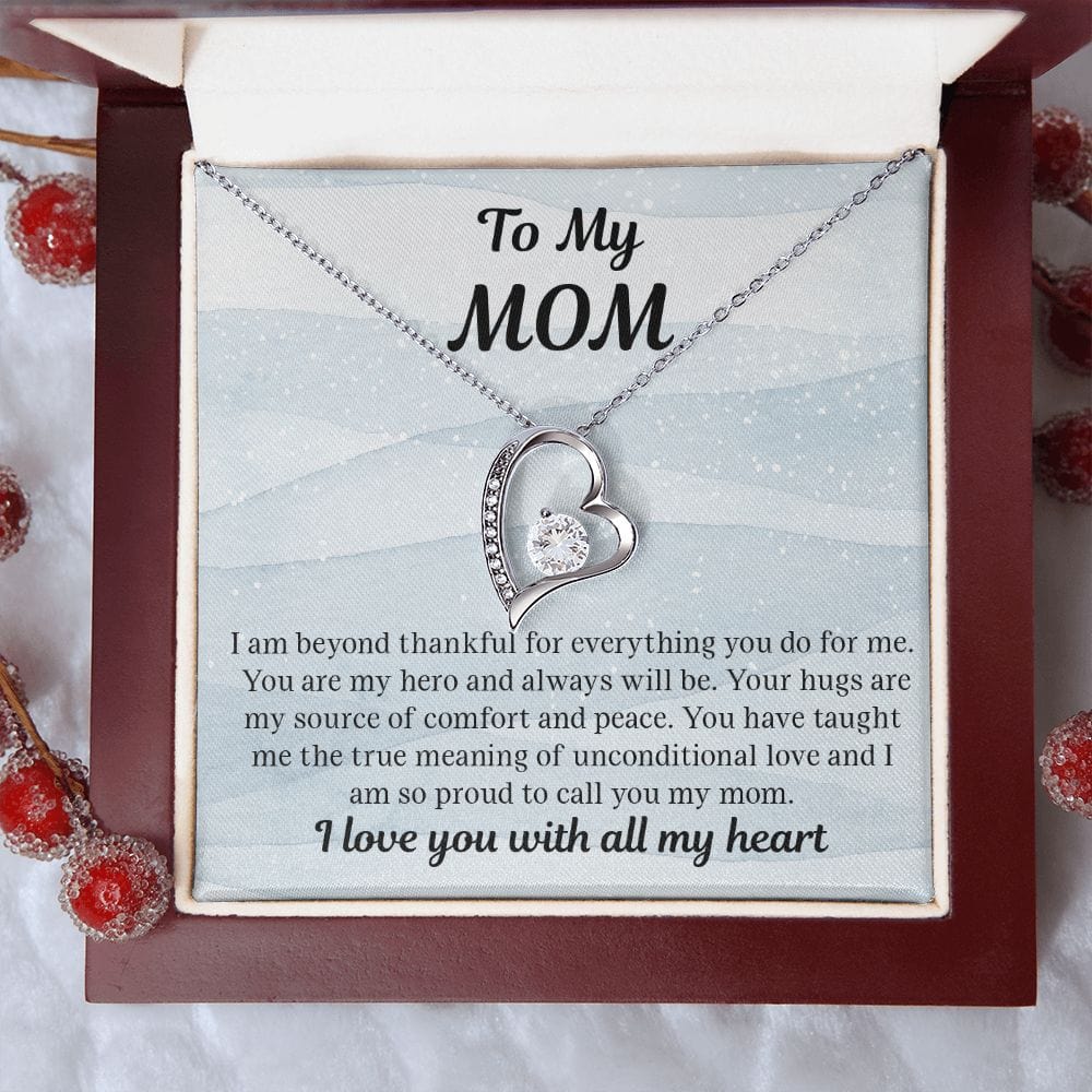 Mom Gift - My Hero from Daughter Gift from Son Necklace