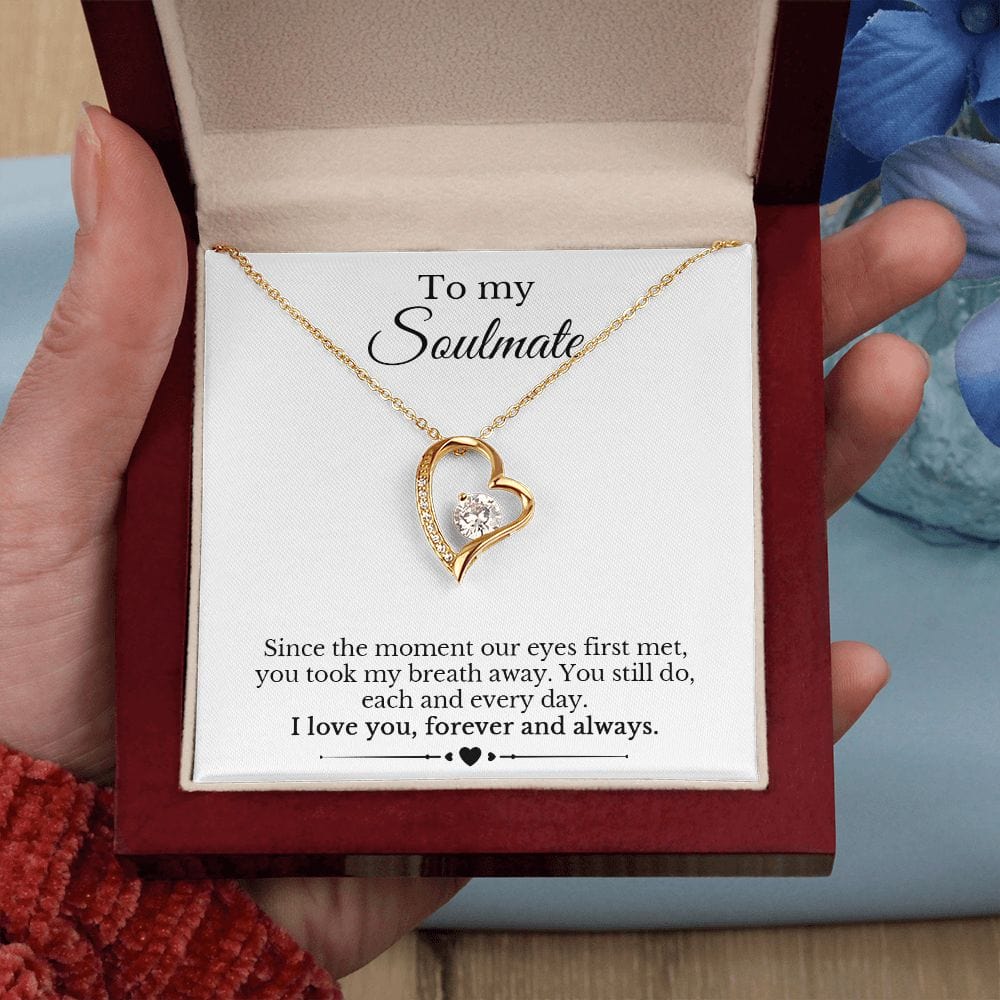 My Soulmate - Since the Moment Our Eyes Met - Heart Necklace