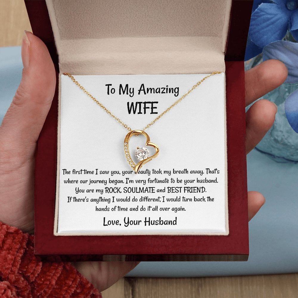 Wife Gift | You Are My Rock, Soulmate,Best Friend Necklace, From Husband, Birthday, Mothers Day