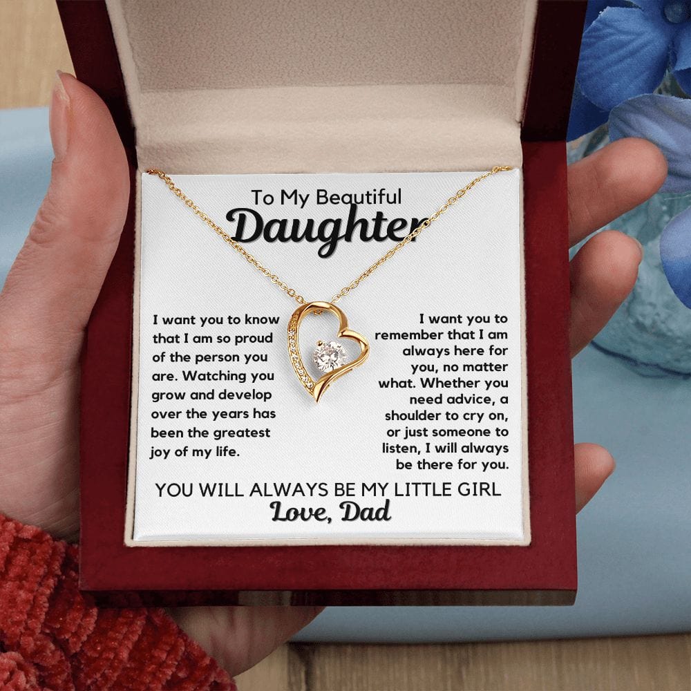 Gift To Daughter | Necklace From Dad, Birthday, Graduation, Father, Daddy