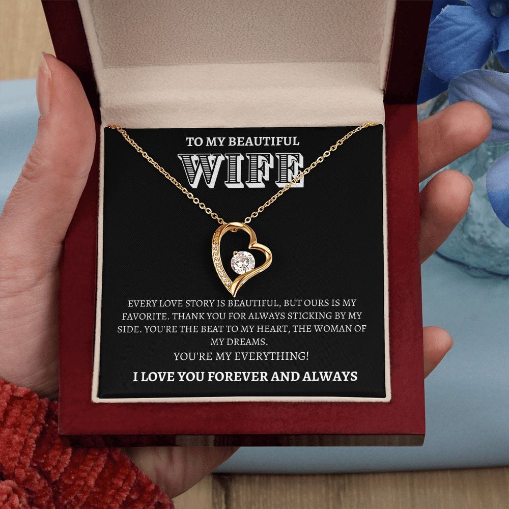 Wife Gift | To My Wife, Soulmate, Partner, Forever Love Necklace