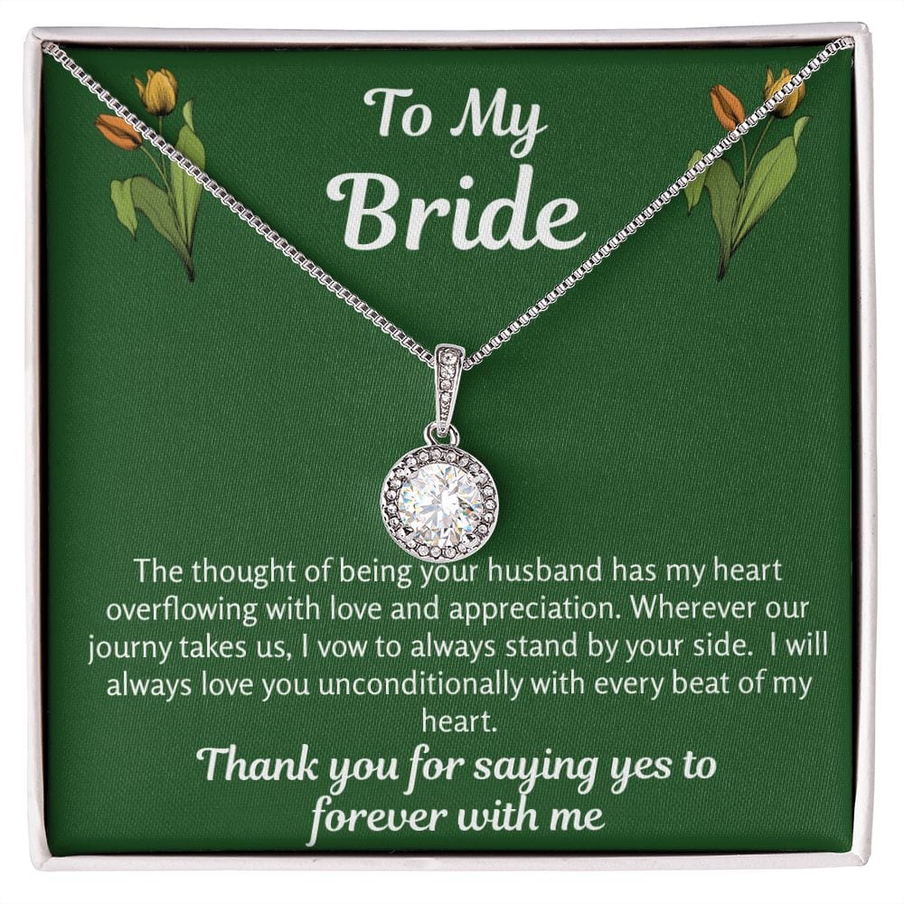 Bride Gift | To Bride From Groom, Wife To Be, Future Wife, Fiance Necklace, From Future Husband, Soon To Be Wife