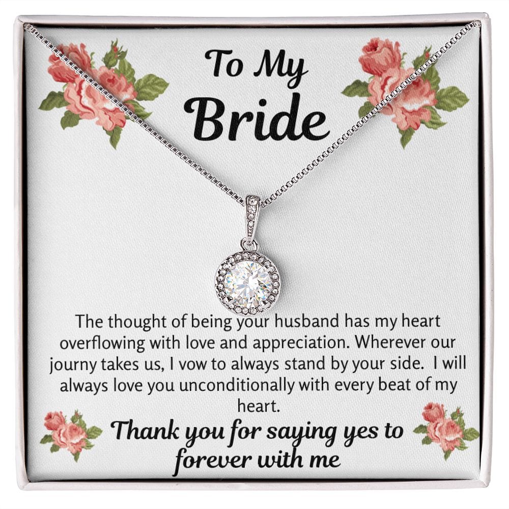 Bride Gift | To Bride From Groom, Wife To Be, Future Wife, Fiance Necklace, From Future Husband, Soon To Be Wife