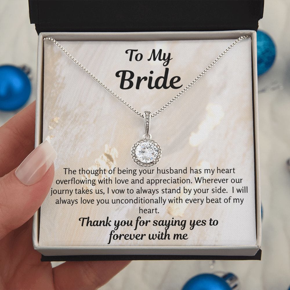 Bride Gift | To Bride From Groom, Wife To Be, Future Wife, Fiance Necklace, From Future Husband, Soon To Be Wife