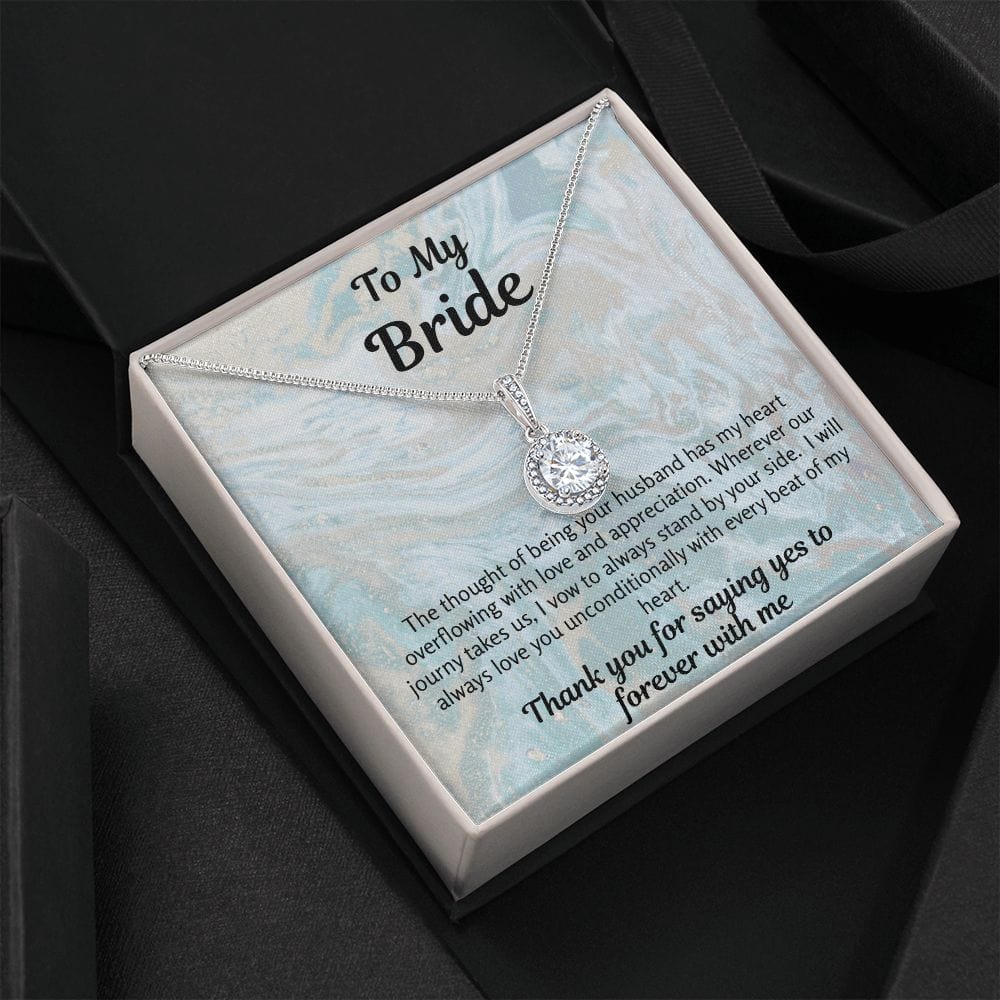Bride Gift | To Bride From Groom, Wife To Be, Future Wife, Fiance Necklace, From Future Husband, Soon To Be Wife