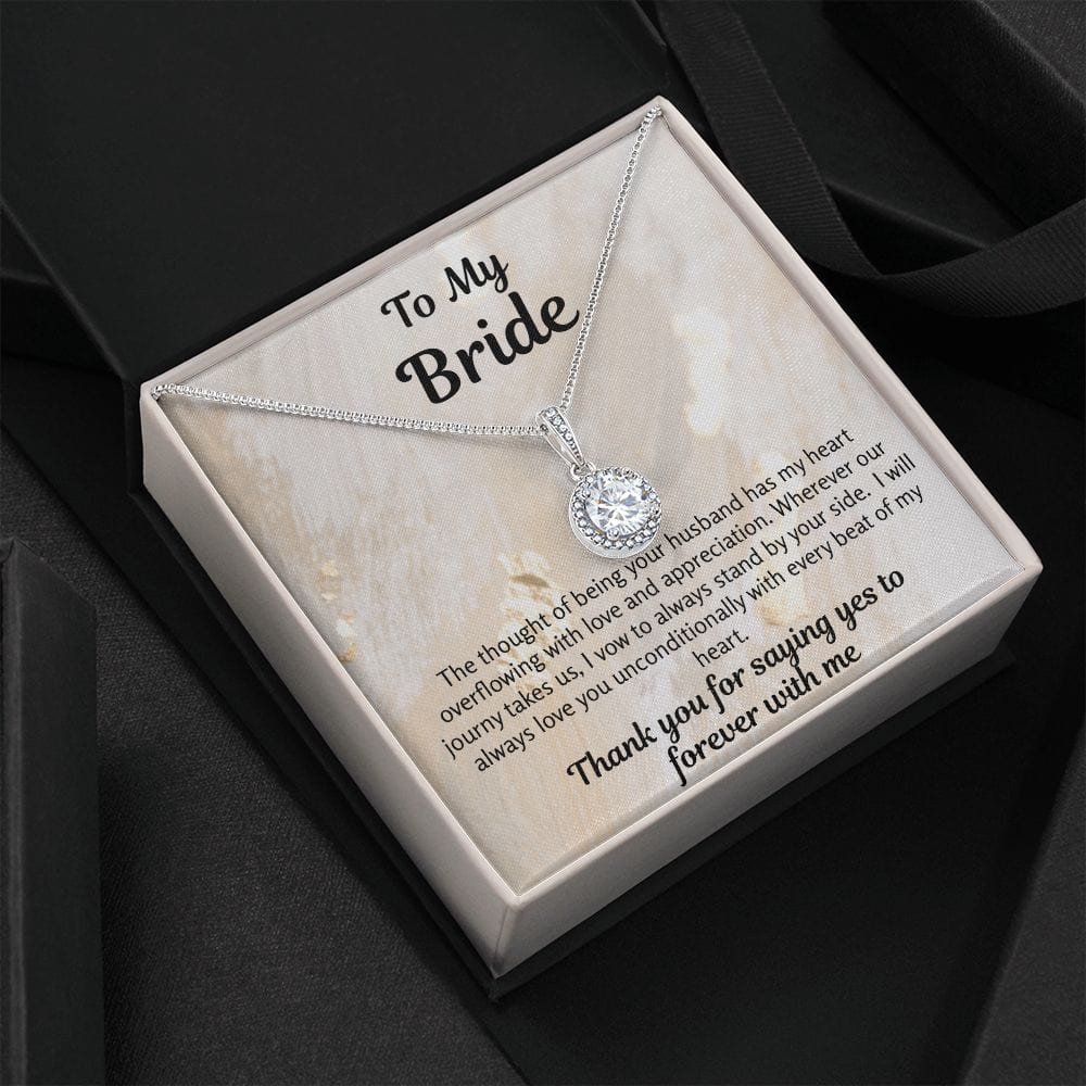 Bride Gift | To Bride From Groom, Wife To Be, Future Wife, Fiance Necklace, From Future Husband, Soon To Be Wife