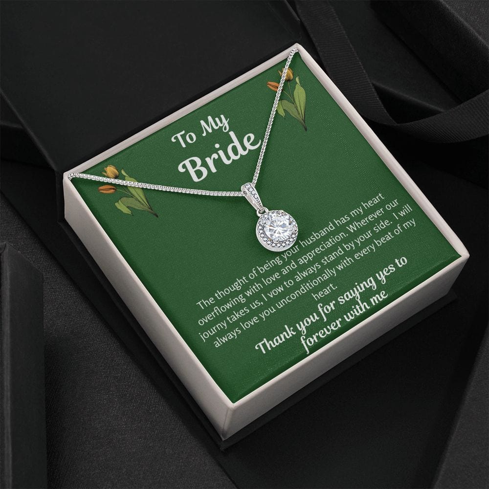 Bride Gift | To Bride From Groom, Wife To Be, Future Wife, Fiance Necklace, From Future Husband, Soon To Be Wife