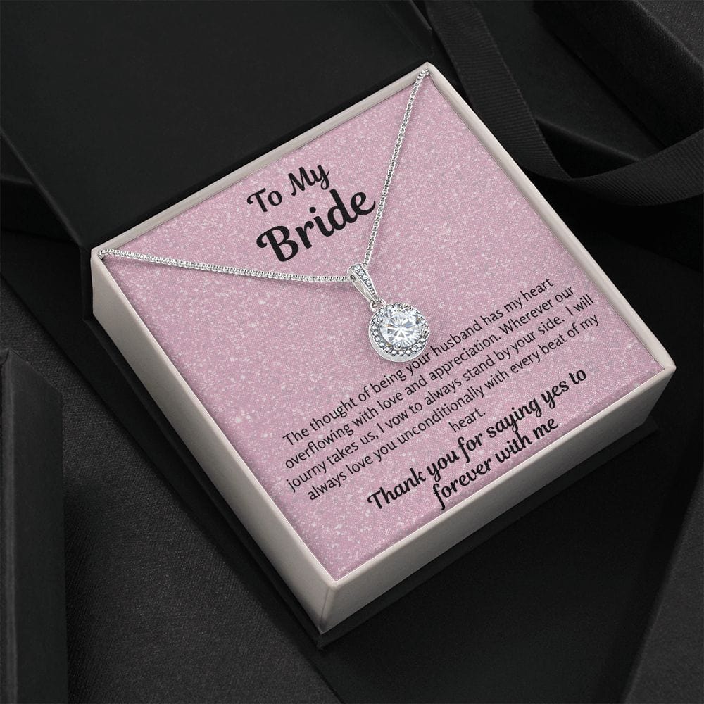 Bride Gift | To Bride From Groom, Wife To Be, Future Wife, Fiance Necklace, From Future Husband, Soon To Be Wife