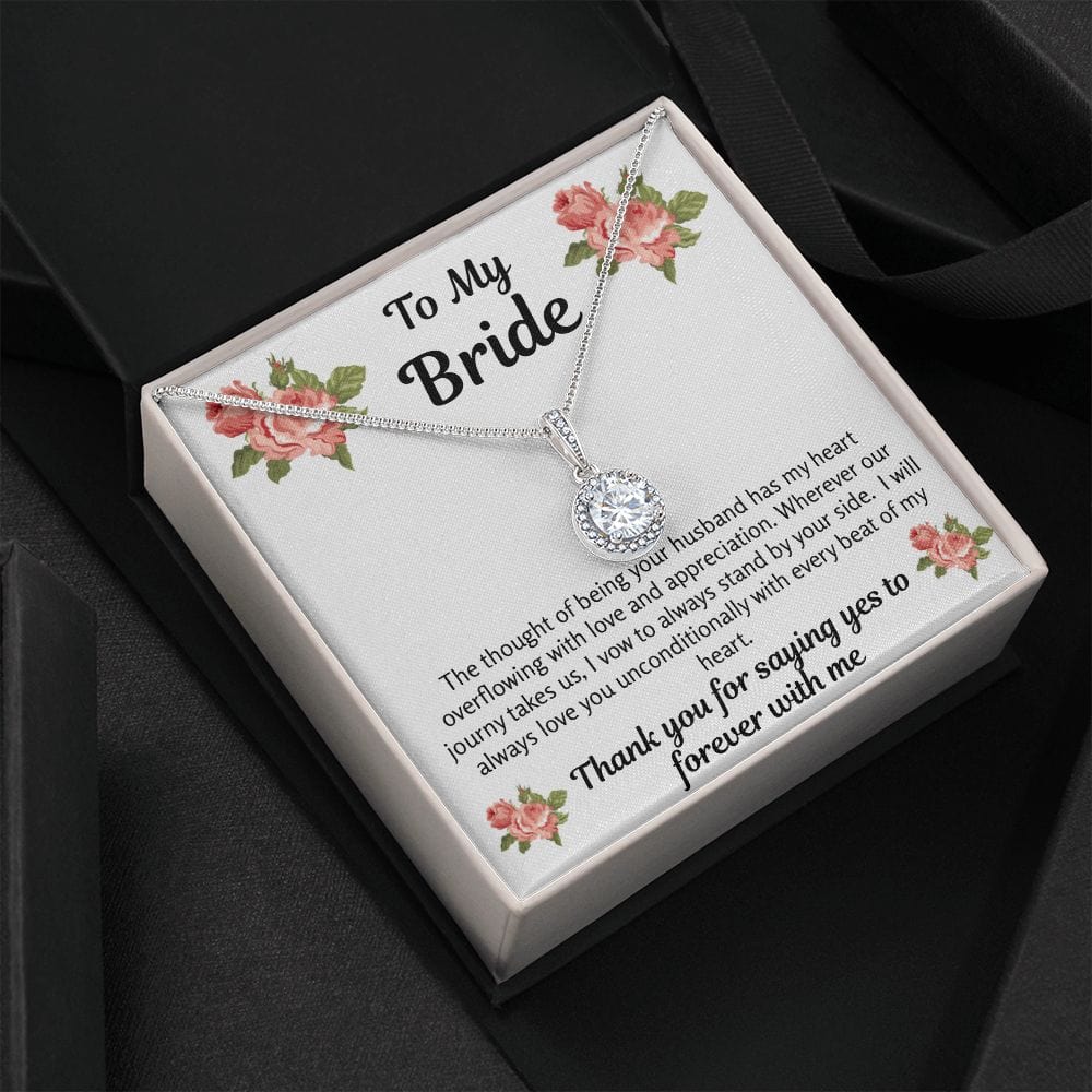 Bride Gift | To Bride From Groom, Wife To Be, Future Wife, Fiance Necklace, From Future Husband, Soon To Be Wife