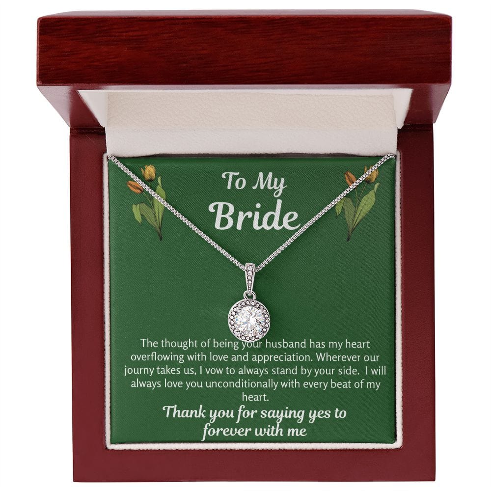 Bride Gift | To Bride From Groom, Wife To Be, Future Wife, Fiance Necklace, From Future Husband, Soon To Be Wife