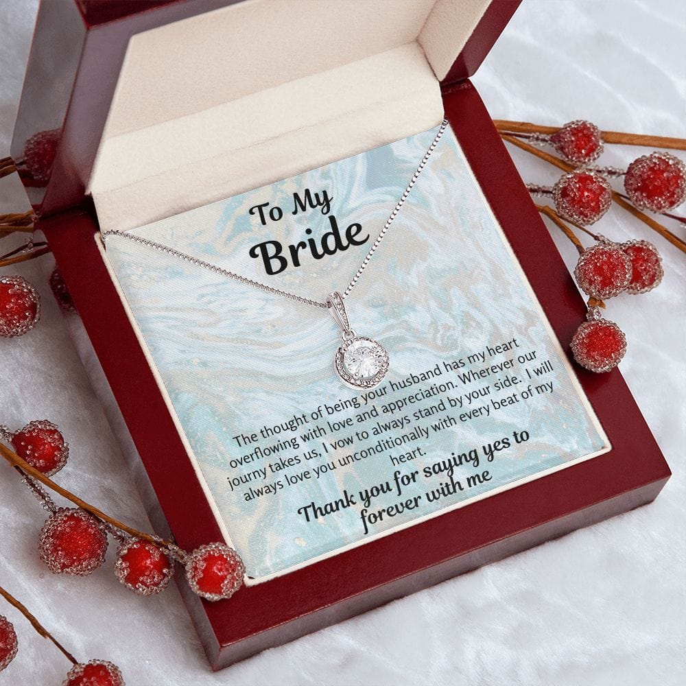 Bride Gift | To Bride From Groom, Wife To Be, Future Wife, Fiance Necklace, From Future Husband, Soon To Be Wife