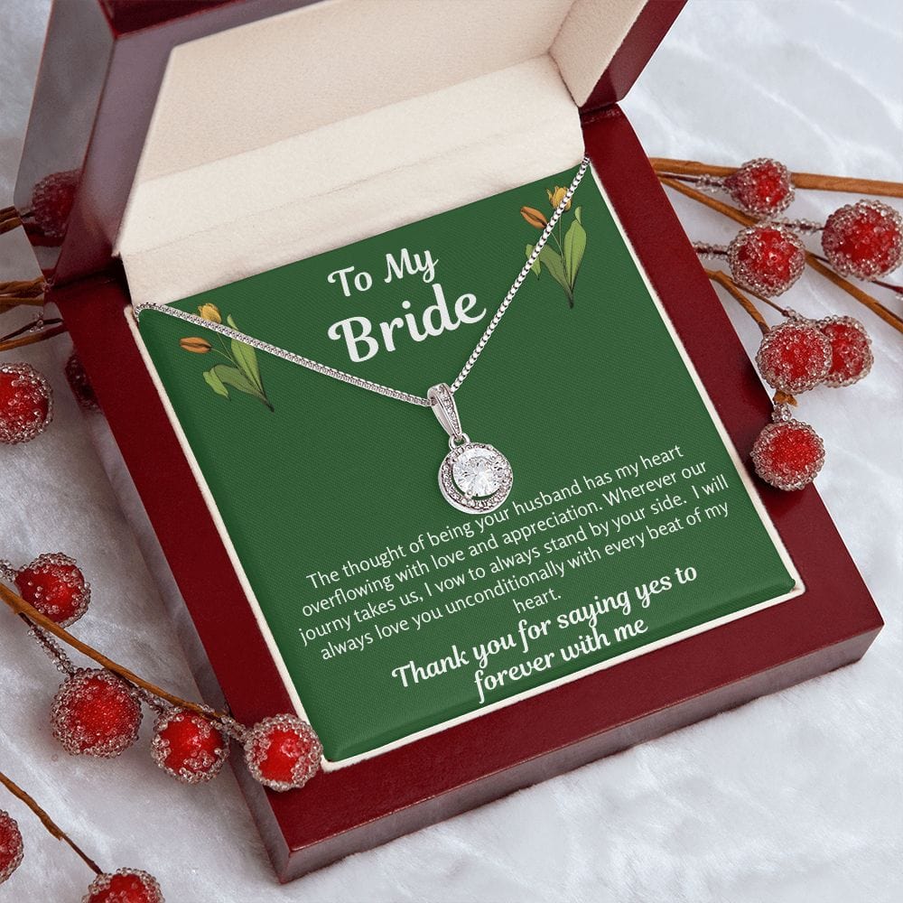 Bride Gift | To Bride From Groom, Wife To Be, Future Wife, Fiance Necklace, From Future Husband, Soon To Be Wife