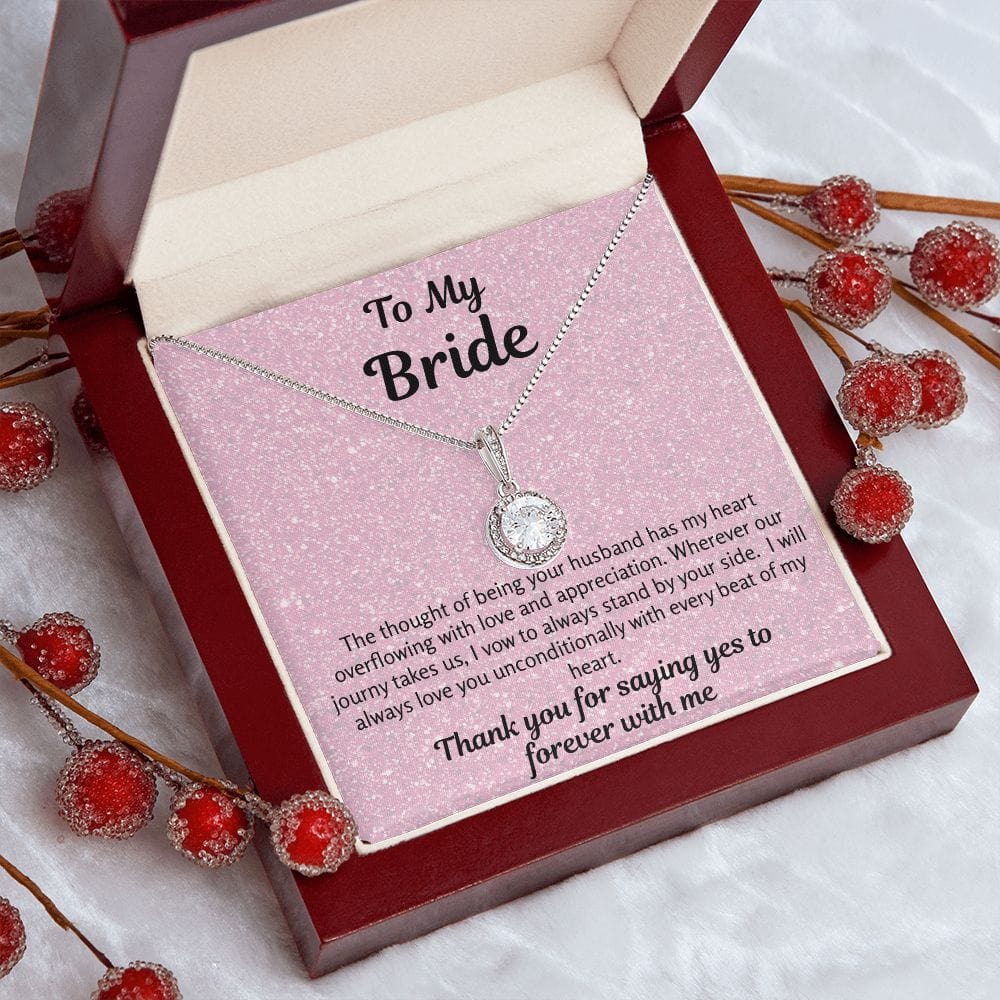 Bride Gift | To Bride From Groom, Wife To Be, Future Wife, Fiance Necklace, From Future Husband, Soon To Be Wife