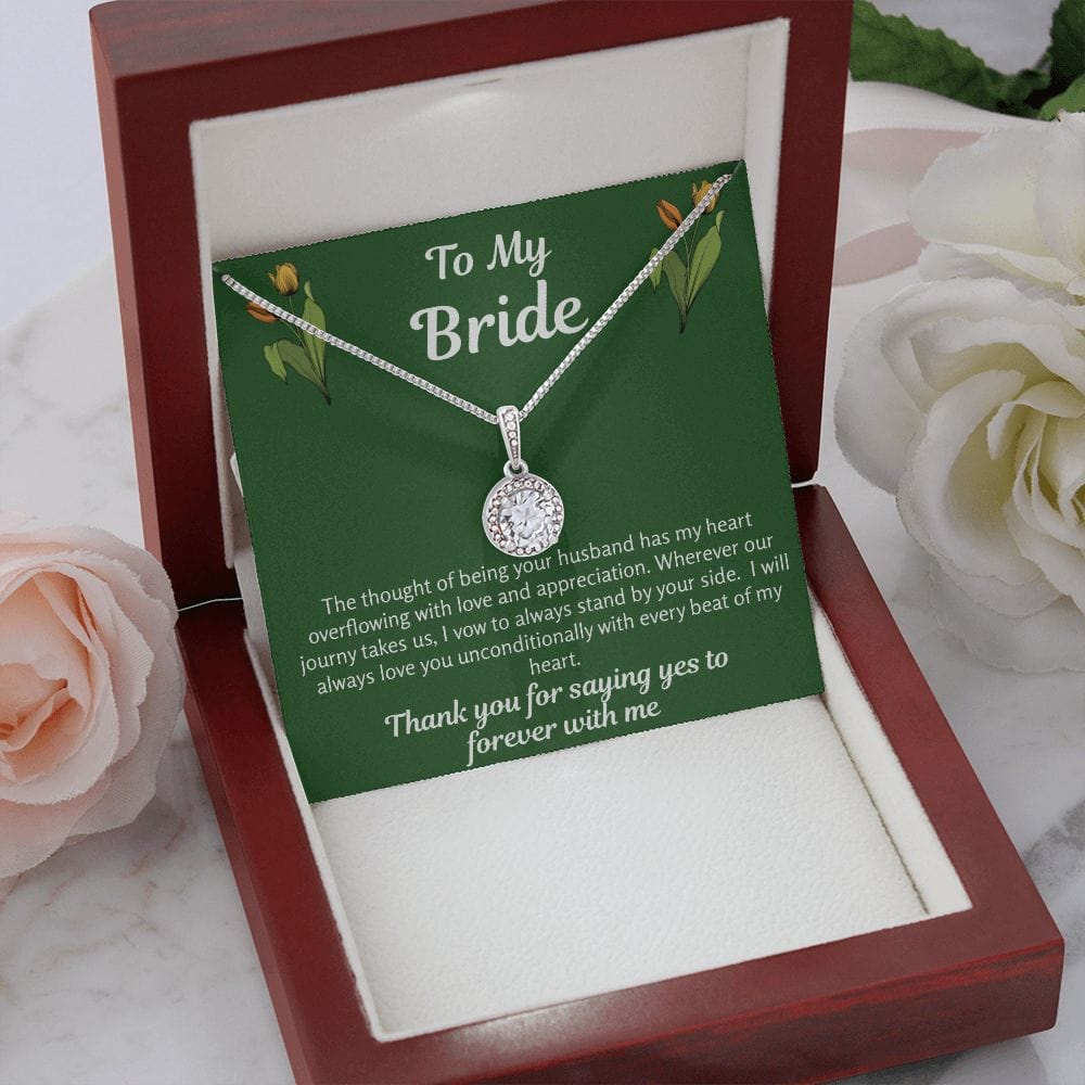 Bride Gift | To Bride From Groom, Wife To Be, Future Wife, Fiance Necklace, From Future Husband, Soon To Be Wife