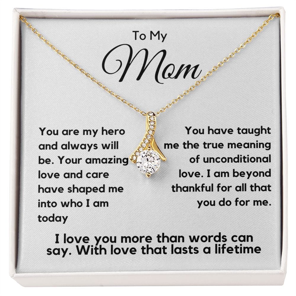 Mom Gift | To My Mom Necklace, My Hero, Mothers day, Birthday