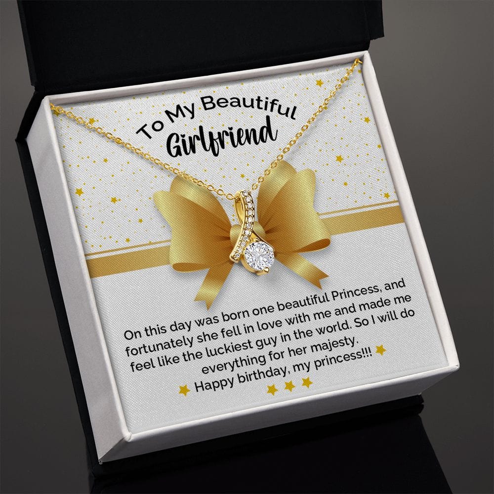 My Girlfriend - Happy Birthday Princess Necklace
