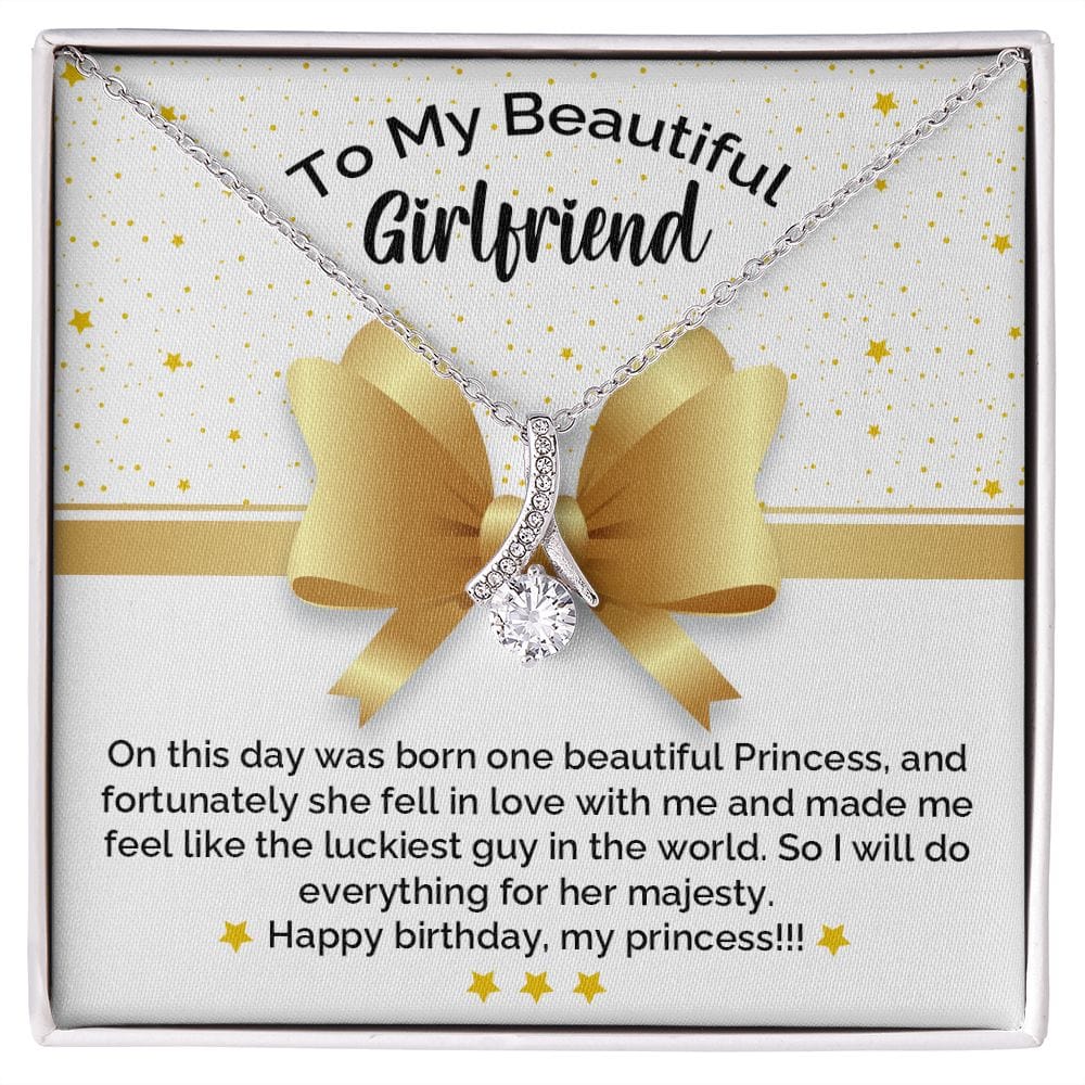 My Girlfriend - Happy Birthday Princess Necklace