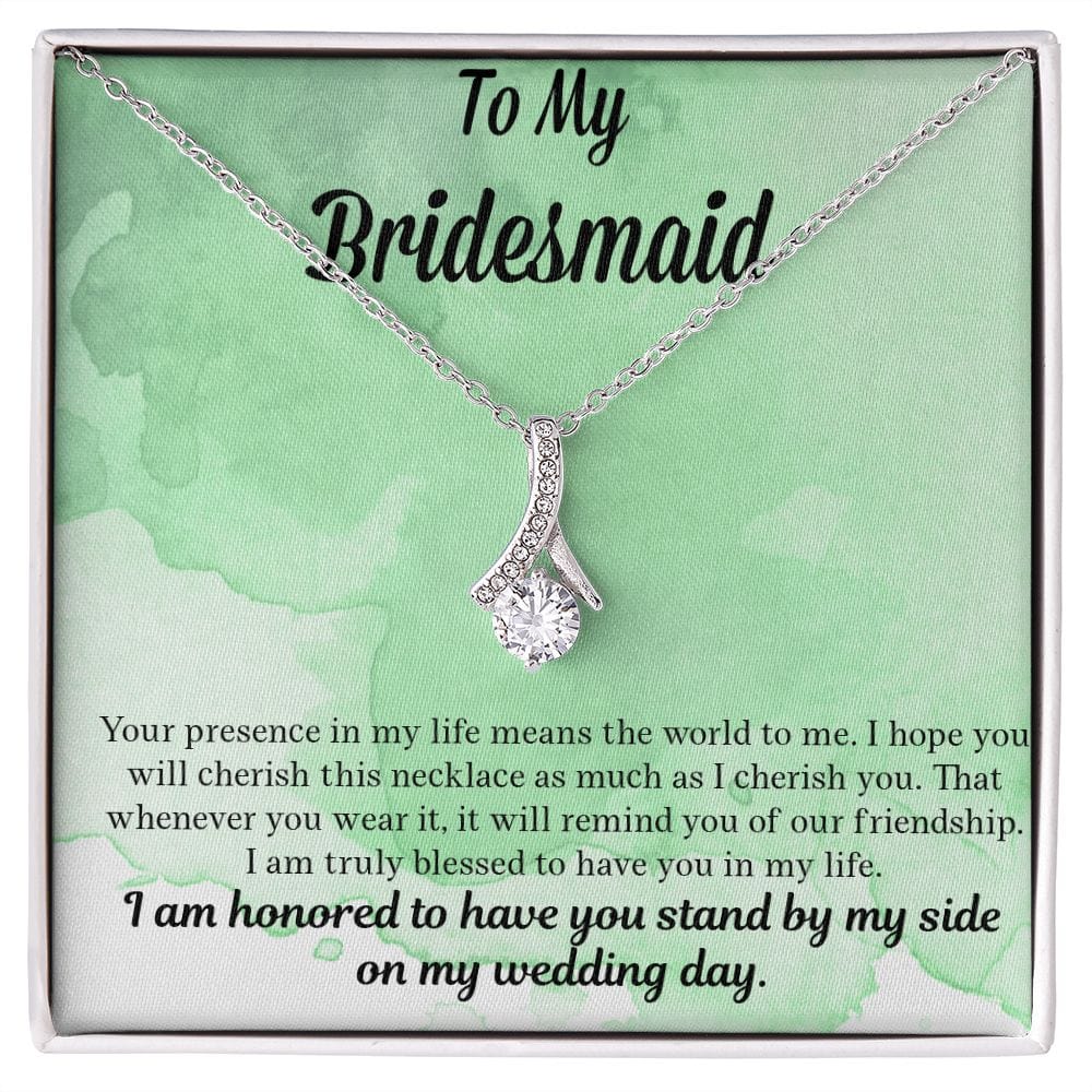 Bridesmaid Gift | Necklace to Bridesmaids, Gift From Bride, Wedding Party Jewelry, Bridal Party Necklace