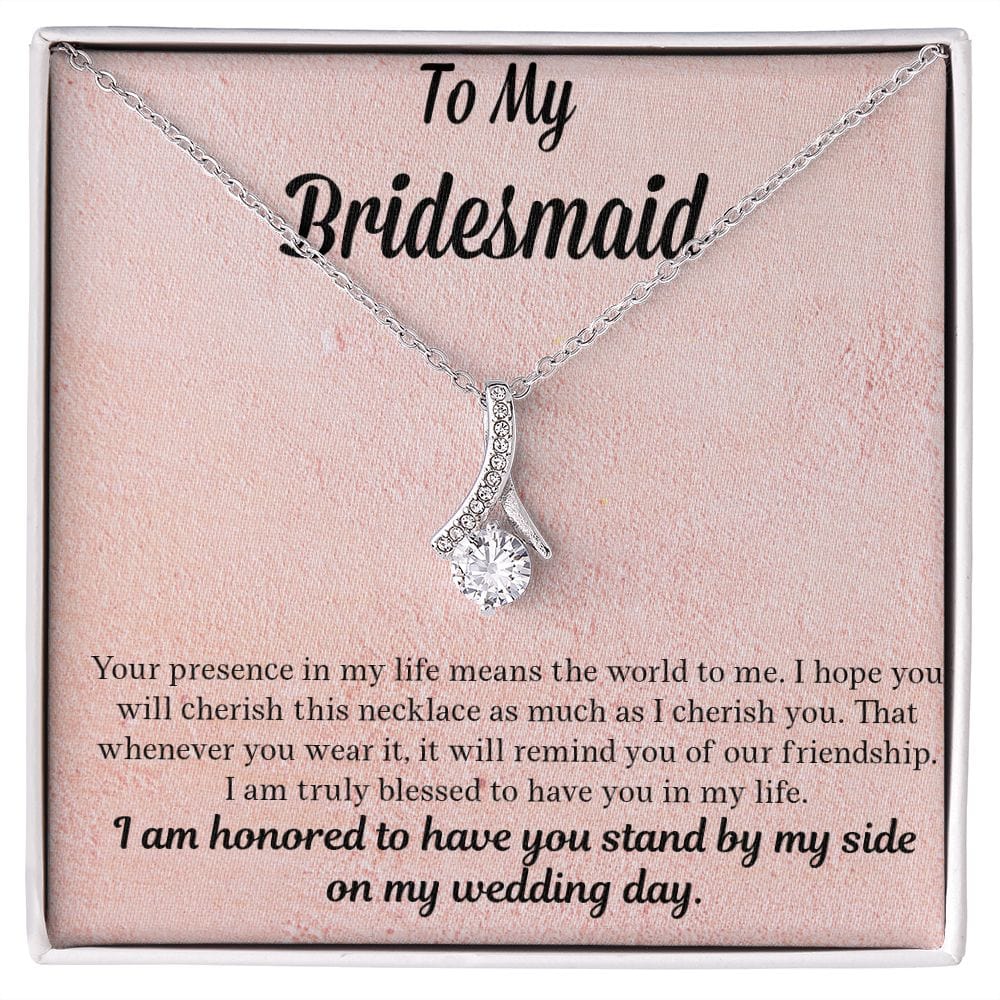 Bridesmaid Gift | Necklace to Bridesmaids, Gift From Bride, Wedding Party Jewelry, Bridal Party Necklace