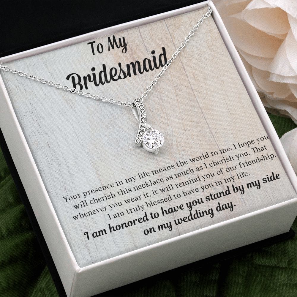 Bridesmaid Gift | Necklace to Bridesmaids, Gift From Bride, Wedding Party Jewelry, Bridal Party Necklace
