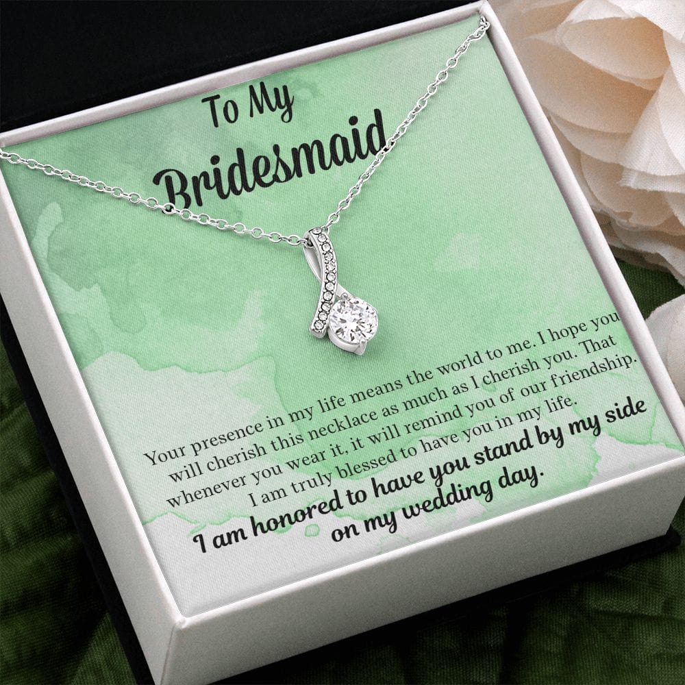 Bridesmaid Gift | Necklace to Bridesmaids, Gift From Bride, Wedding Party Jewelry, Bridal Party Necklace