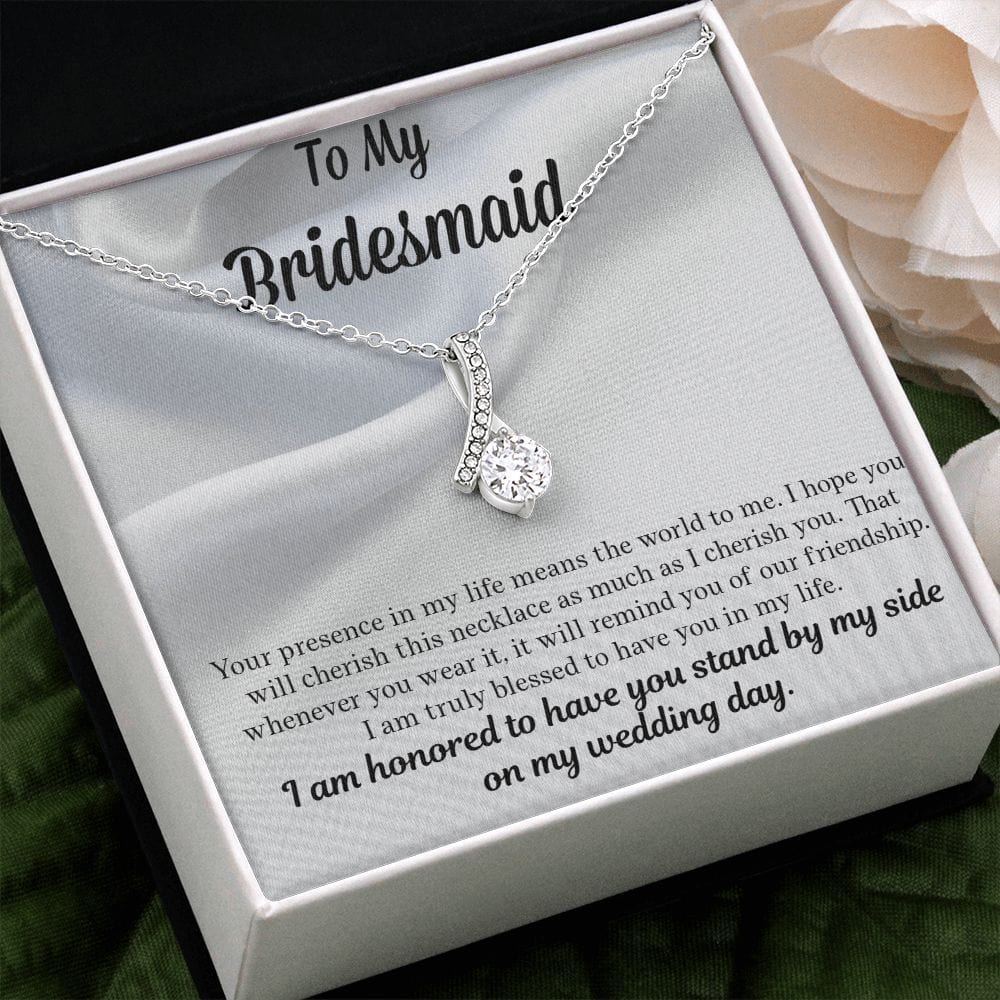 Bridesmaid Gift | Necklace to Bridesmaids, Gift From Bride, Wedding Party Jewelry, Bridal Party Necklace