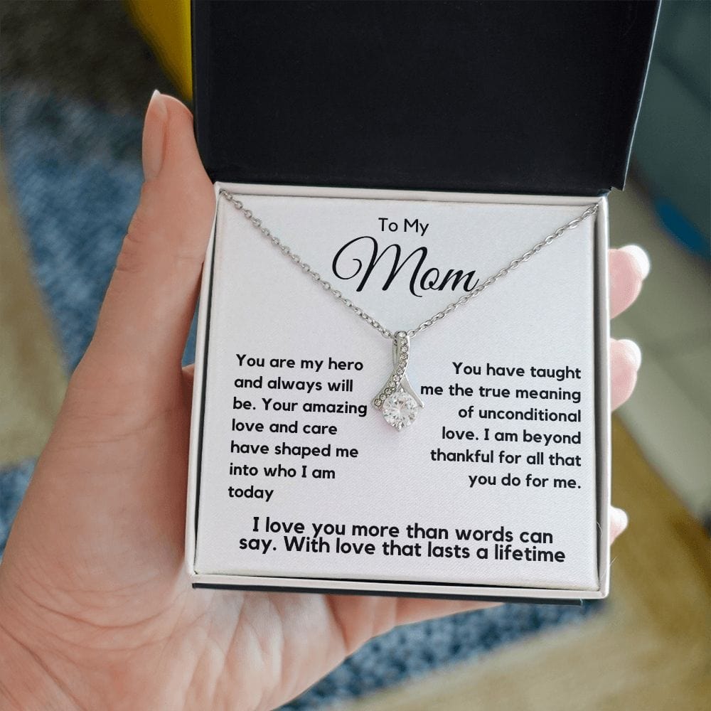 Mom Gift | To My Mom Necklace, My Hero, Mothers day, Birthday