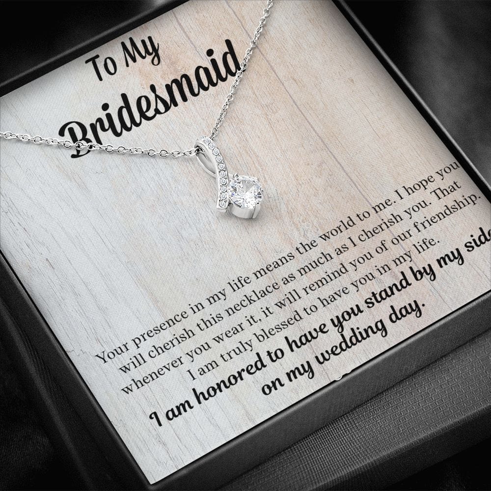 Bridesmaid Gift | Necklace to Bridesmaids, Gift From Bride, Wedding Party Jewelry, Bridal Party Necklace
