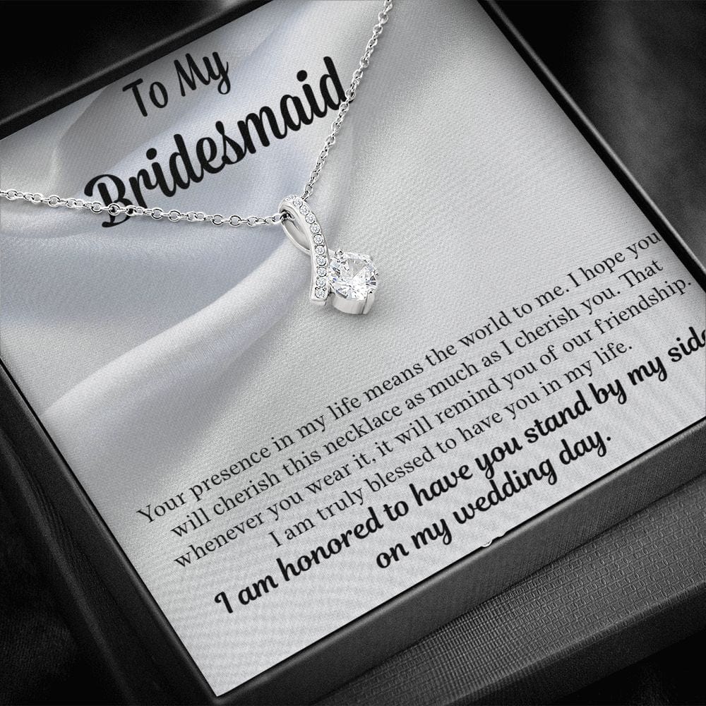 Bridesmaid Gift | Necklace to Bridesmaids, Gift From Bride, Wedding Party Jewelry, Bridal Party Necklace