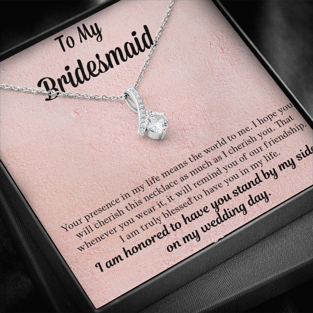 Bridesmaid Gift | Necklace to Bridesmaids, Gift From Bride, Wedding Party Jewelry, Bridal Party Necklace