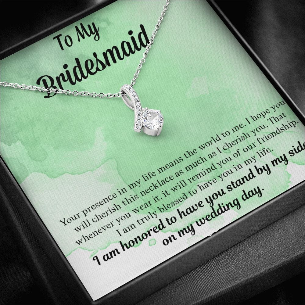 Bridesmaid Gift | Necklace to Bridesmaids, Gift From Bride, Wedding Party Jewelry, Bridal Party Necklace