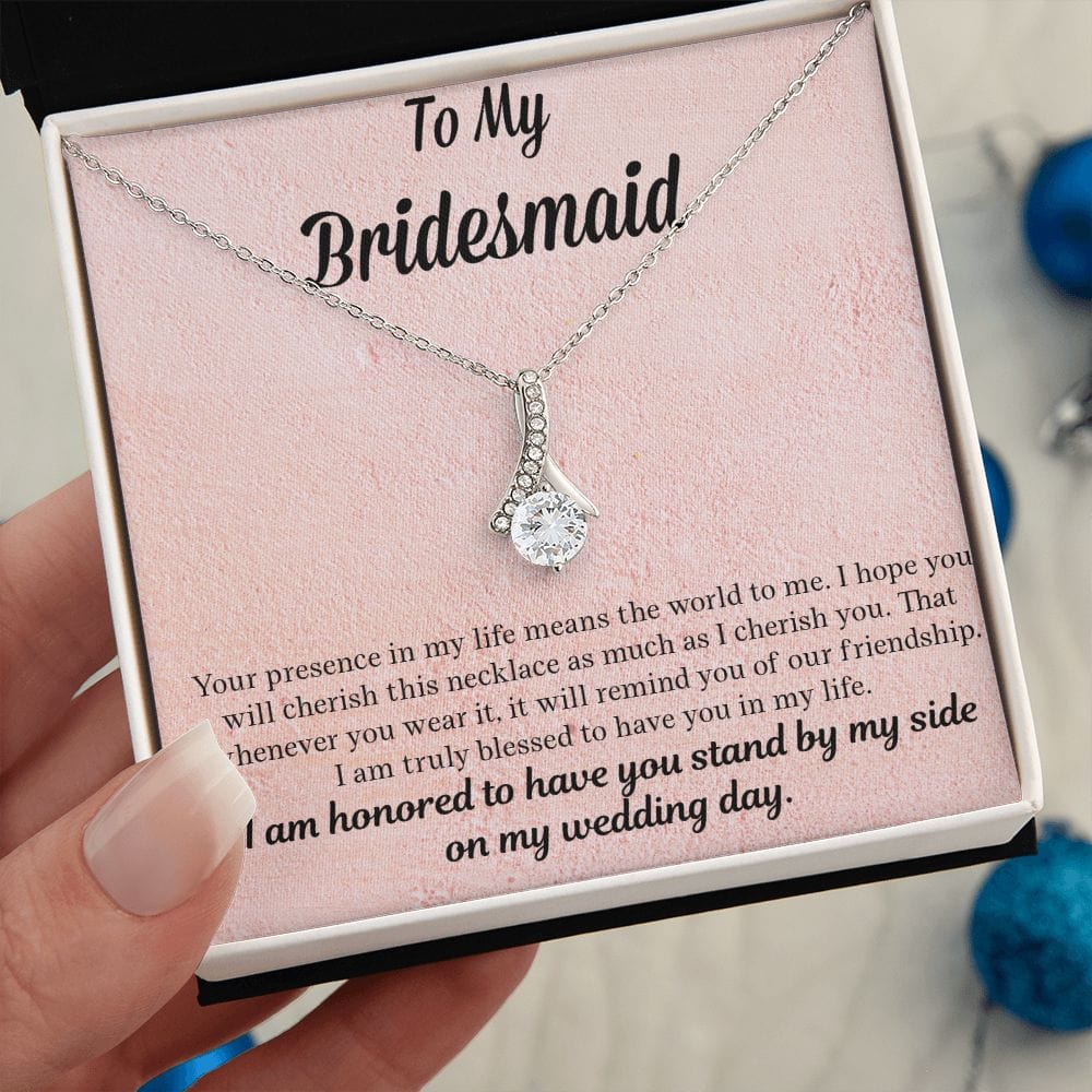 Bridesmaid Gift | Necklace to Bridesmaids, Gift From Bride, Wedding Party Jewelry, Bridal Party Necklace