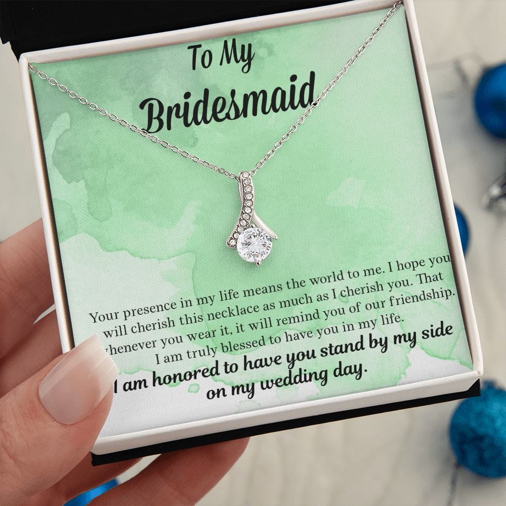 Bridesmaid Gift | Necklace to Bridesmaids, Gift From Bride, Wedding Party Jewelry, Bridal Party Necklace