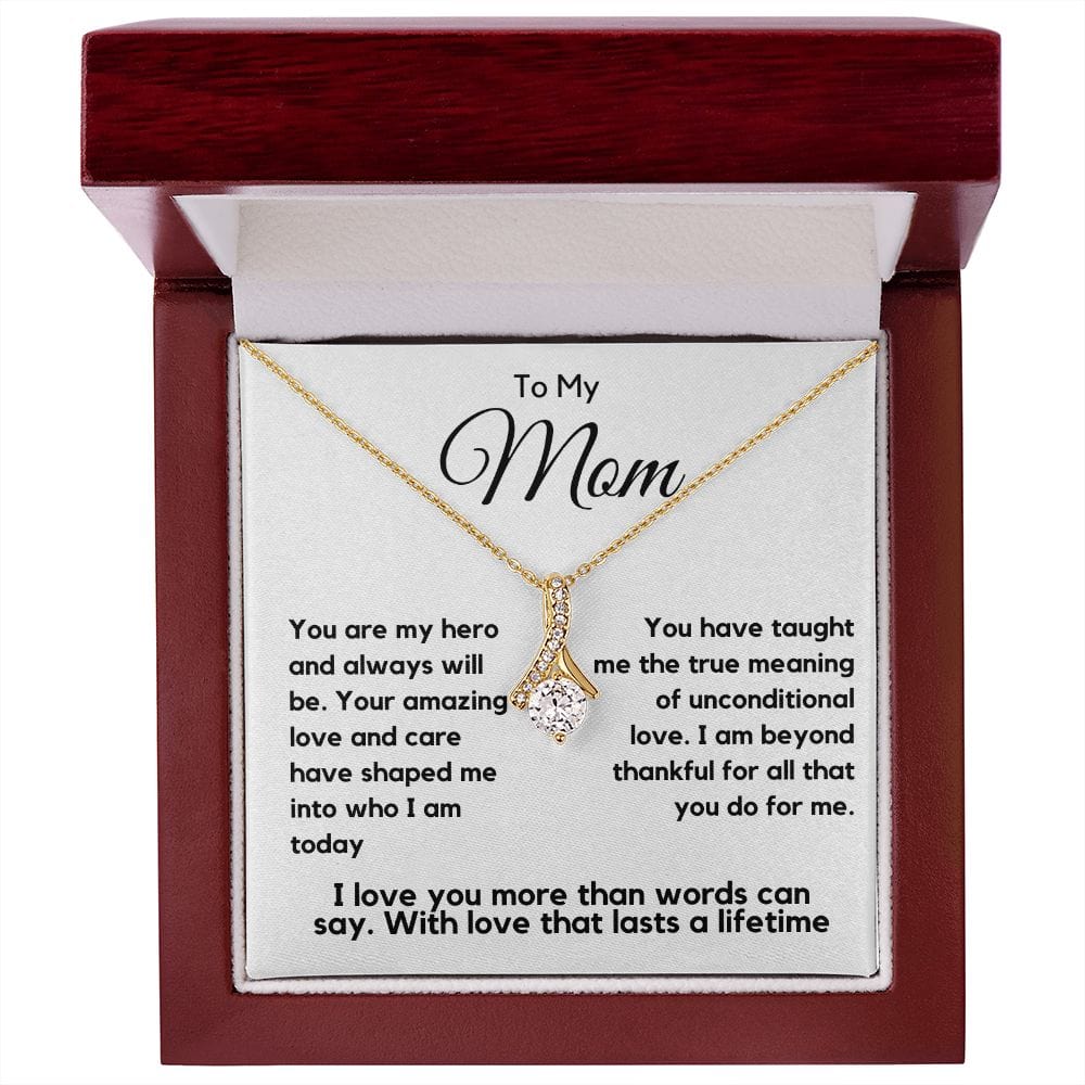 Mom Gift | To My Mom Necklace, My Hero, Mothers day, Birthday