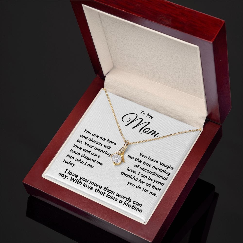 Mom Gift | To My Mom Necklace, My Hero, Mothers day, Birthday