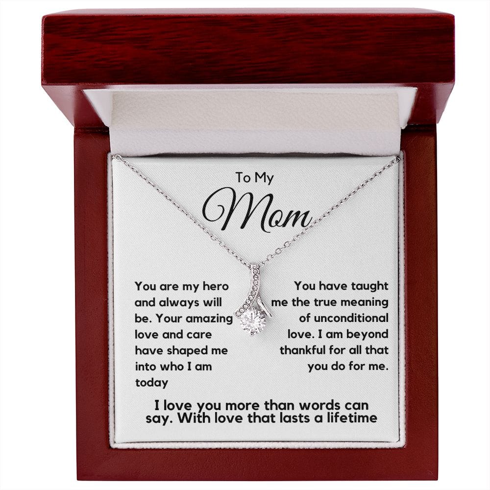 Mom Gift | To My Mom Necklace, My Hero, Mothers day, Birthday