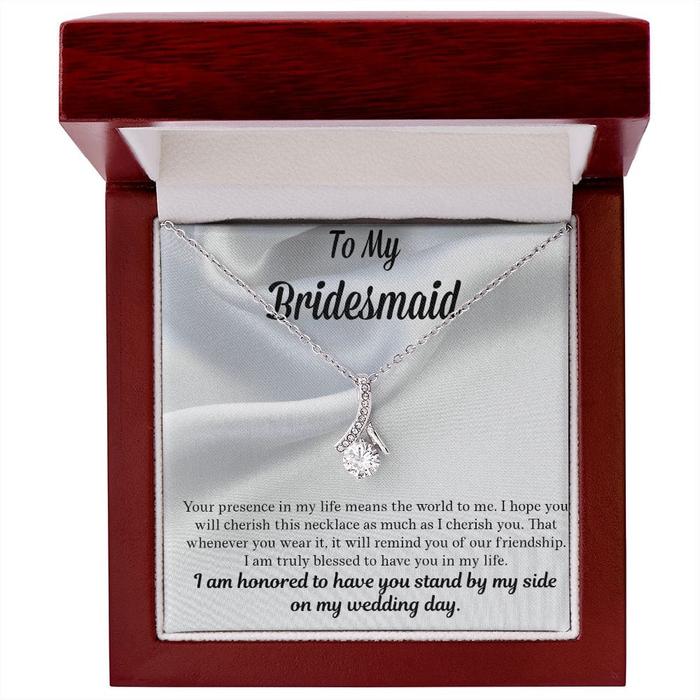 Bridesmaid Gift | Necklace to Bridesmaids, Gift From Bride, Wedding Party Jewelry, Bridal Party Necklace