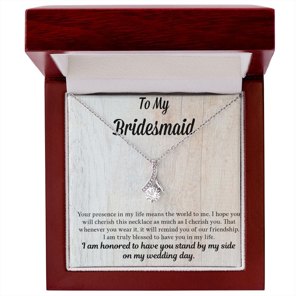 Bridesmaid Gift | Necklace to Bridesmaids, Gift From Bride, Wedding Party Jewelry, Bridal Party Necklace