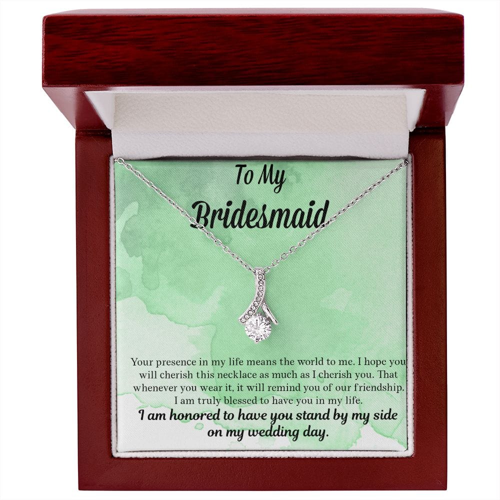 Bridesmaid Gift | Necklace to Bridesmaids, Gift From Bride, Wedding Party Jewelry, Bridal Party Necklace