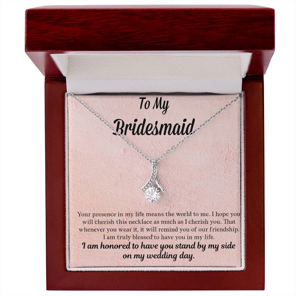 Bridesmaid Gift | Necklace to Bridesmaids, Gift From Bride, Wedding Party Jewelry, Bridal Party Necklace