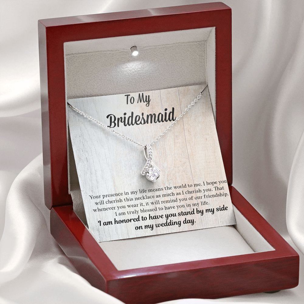 Bridesmaid Gift | Necklace to Bridesmaids, Gift From Bride, Wedding Party Jewelry, Bridal Party Necklace